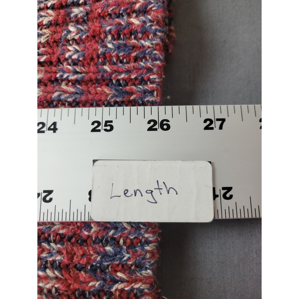 Denim & Supply Ralph Lauren American Flag Cable Knit Shawl Cardigan XS Red White - Picture 11 of 11